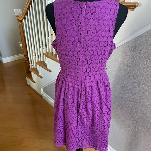 Nicole Miller purple dress size 8 - Picture 4 of 6